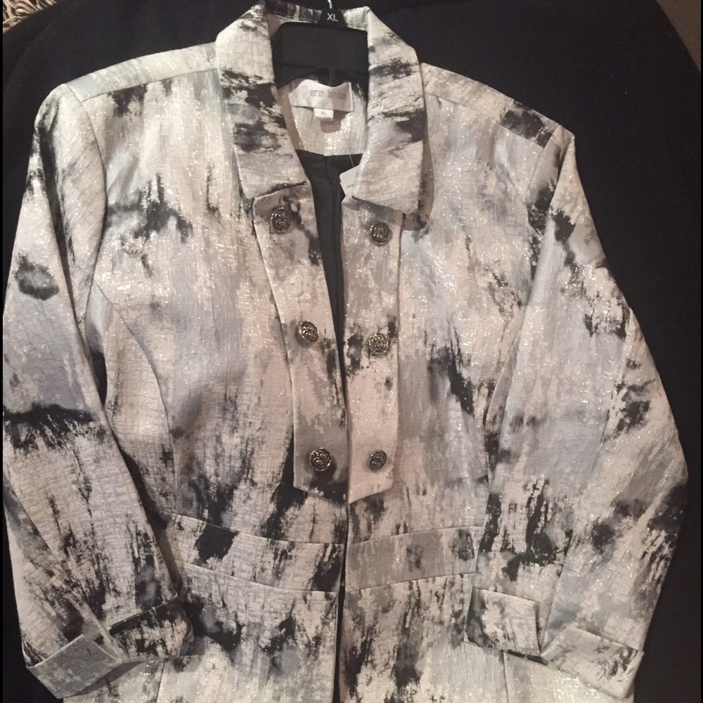 CHRISTOPHER & BANKS Sparkly jacket - XL- NWT - Picture 2 of 9